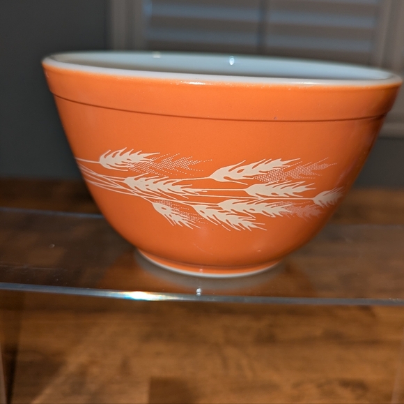 Pyrex Autumn Harvest Wheat Mixing Bowl #401 Vintage 75ML - Picture 3 of 10